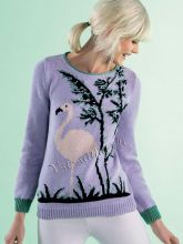 Пуловер с жаккардовым рисунком, фото модели