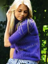 Пуловер сиреневого цвета, фото