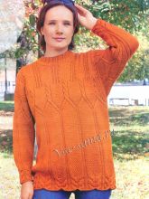 Пуловер цвета охры, фото