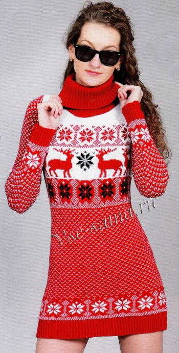 Пуловер в норвежском стиле, фото