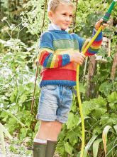 Разноцветный пуловер для мальчика, фото