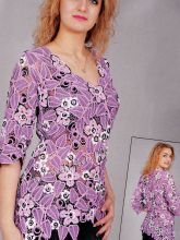 Сиреневый пуловер из ирландских мотивов, фото