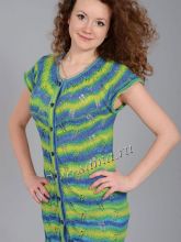 Удлиненный меланжевый пуловер