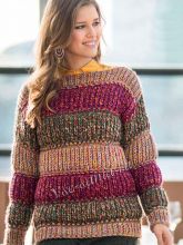 Универсальный пуловер в полоску