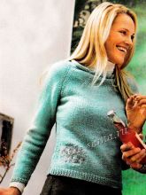 Женский пуловер реглан, фото