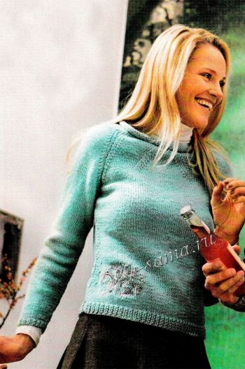 Женский пуловер реглан, фото