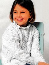 Детский пуловер с косами, фото