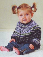 Кофточка с жаккардовым узором