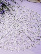 Ажурная круглая салфетка, фото