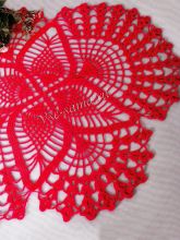 Розовая салфетка - бабочка