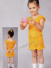 Ажурный сарафан на девочку 3 лет