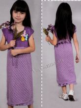 Удлиненный сарафан на девочку в 7 лет