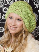 Ажурная шапка-берет, фото