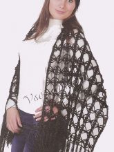 Ажурные шарф и шапочка, фото