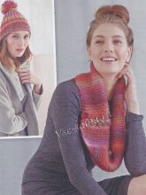 Комплект - шапка и снуд