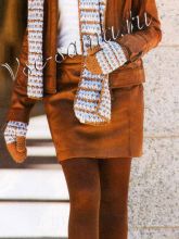 Коричнево-голубой комплект, фото