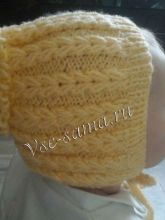 Мастер класс по вязанию детской шапочки, фото