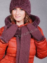 Меховая шапка крючком, фото