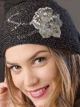 Повязка спицами с люрексом, фото