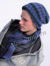 Шапка и шарф для мужчины, фото