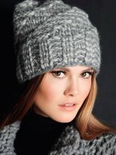 Шапка с косой резинкой, фото