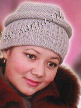 Шапка спицами "Фантазия", фото