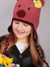 Шапочка крючком - Мишутка, фото