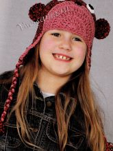 Шапочка крючком - Обезьянка, фото