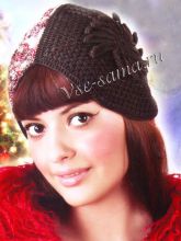 Шапочка крючком оригинальная, фото