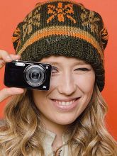 Шапочка спицами с жаккардом, фото