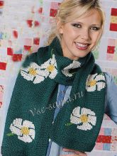 Шарф с ромашками, фото