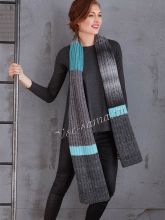 Шарф с цветными полосами