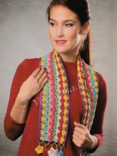 Шарфик - Радужные полоски, фото