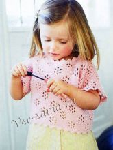 Ажурный топ для девочки, фото