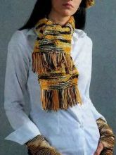 Beret, sharf i mitenki