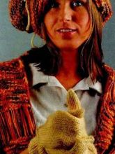 Шапка, шарф и варежки