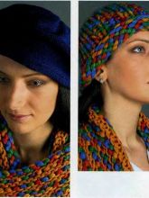 Шапочка, шарф и шляпка