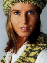 Шарф и берет спицами