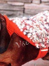 Коричневая попона из буклированной пряжи