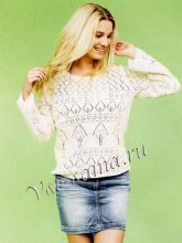 Ажурная туника - Нежные оттенки, фото