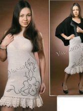 Белая юбка-платье, фото