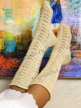 Белые ажурные гольфы