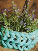 Бирюзовое кашпо, фото