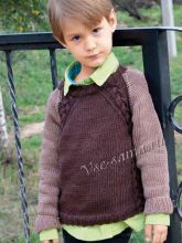 Детский джемпер с рукавами другого цвета, фото