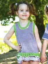 Детское платье с оборками, фото