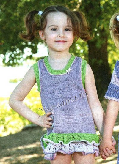 Детское платье с оборками, фото