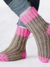 Двухцветные носки, фото