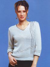 Джемпер с v-образным вырезом, фото