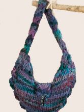 Фиолетовая меланжевая сумка, фото