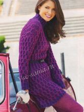 Фиолетовое двухцветное платье, фото